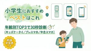 子供に持たせるスマホ比較